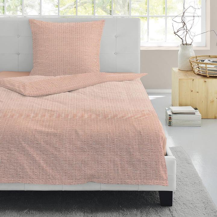 Produktbild Irisette Seersucker Bettwäsche Shadow Uni (Bettwäsche Set, 155x220 cm + 80x80 cm)