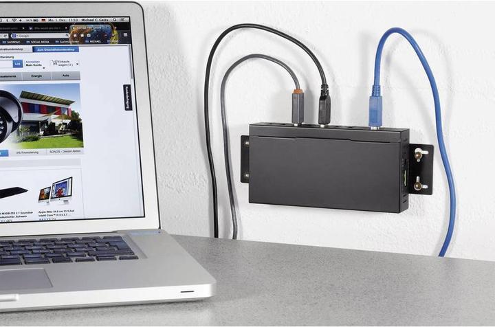 Actual product image Renkforce 7 Port USB 3.0 Hub for industrial (USB-A, 7 Ports)