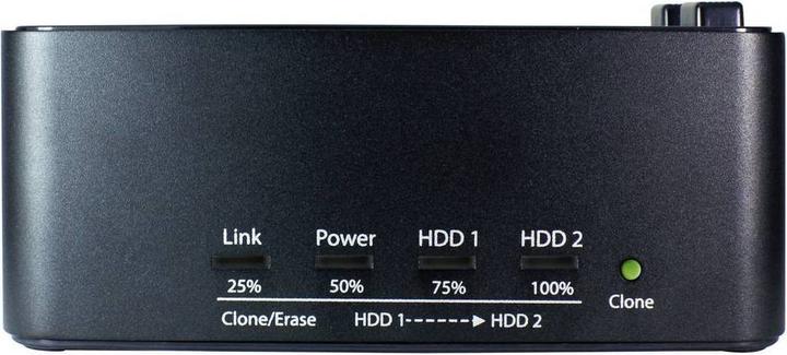 Actual product image Renkforce USB 3 SATA hard drive docking station with clone and erase function