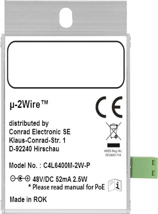 Produktbild Renkforce IP Ethernet über 2-Draht mit PoE (Netzwerk Zubehör)