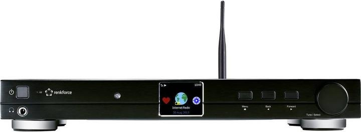 Renkforce RF-DAB-IR 1700 HiFi Tuner DAB+, FM, Internet Radio, Bluetooth, WLAN DLNA-capable (DAB+, FM, Bluetooth, Wi-Fi)
