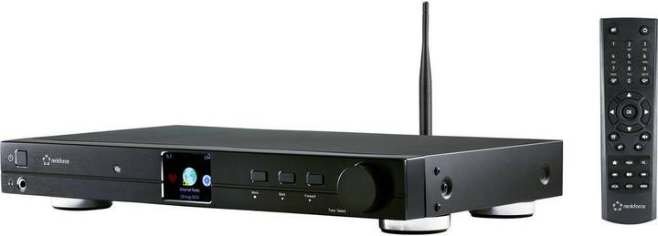 Image du produit Renkforce RF-DAB-IR 1700 Tuner HiFi DAB+, FM, Radio Internet, Bluetooth, Compatible WLAN DLNA (DAB+ DAB, FM, Bluetooth, WiFi)