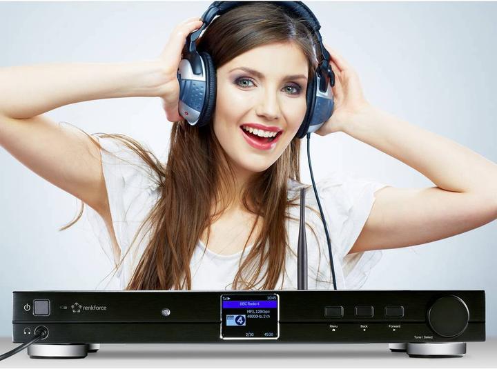 Image du produit Renkforce RF-DAB-IR 1700 Tuner HiFi DAB+, FM, Radio Internet, Bluetooth, Compatible WLAN DLNA (DAB+ DAB, FM, Bluetooth, WiFi)