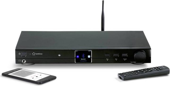 Image du produit Renkforce RF-DAB-IR 1700 Tuner HiFi DAB+, FM, Radio Internet, Bluetooth, Compatible WLAN DLNA (DAB+ DAB, FM, Bluetooth, WiFi)