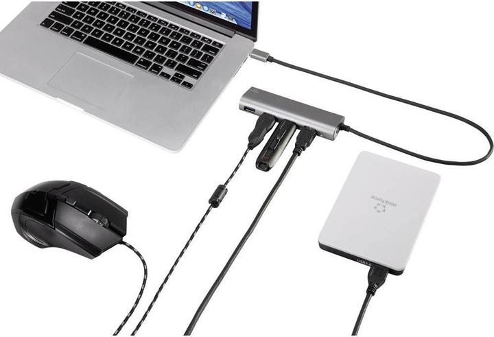 Immagine prodotto Renkforce Hub USB 3.1 (Gen 1) (USB-C, 4 Porti)