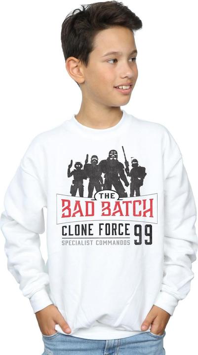 Actual product image Star Wars Boys The Bad Batch Clone Force 99 Sweatshirt (104)