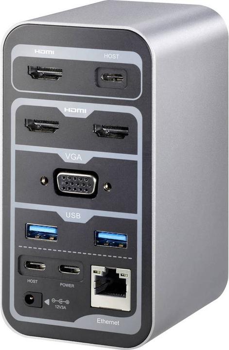 Actual product image Renkforce RF-4499452 (USB-C, 13 Ports)