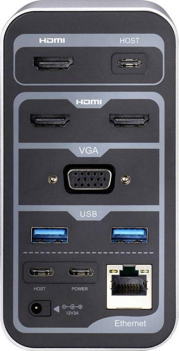 Actual product image Renkforce RF-4499452 (USB-C, 13 Ports)