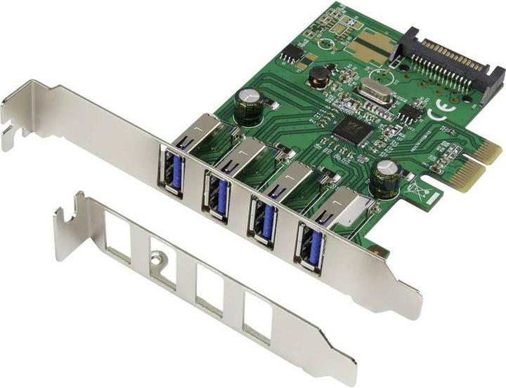 Produktbild Renkforce 4 Port USB 3 PCI-Express Controller-Karte mit VLI-Chipsatz