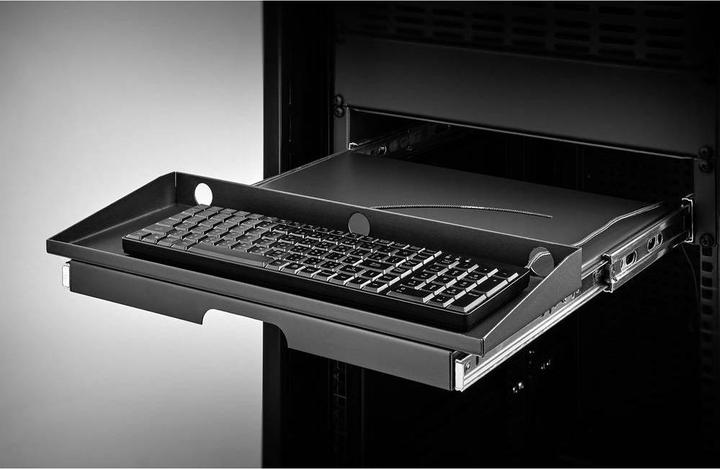 Produktbild Renkforce 48.26 cm (19”³) Tastaturschublade & Dokumentenablage 2 HE