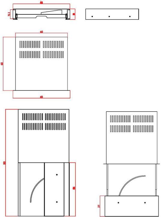 Produktbild Renkforce 48.26 cm (19”³) Tastaturschublade & Dokumentenablage 2 HE