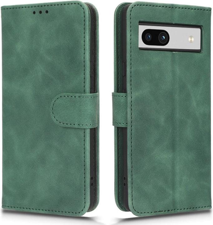 Actual product image Cover-Discount Google Pixel 7a - Leather Case Cover green (Google Pixel 7a)
