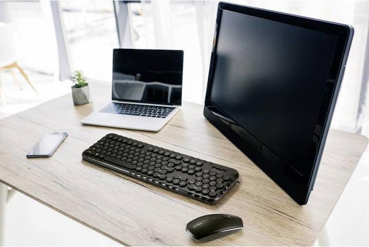 Actual product image Renkforce RF-KMC-500 Wireless keyboard and mouse set 2.4 GHz (DE, Wireless)
