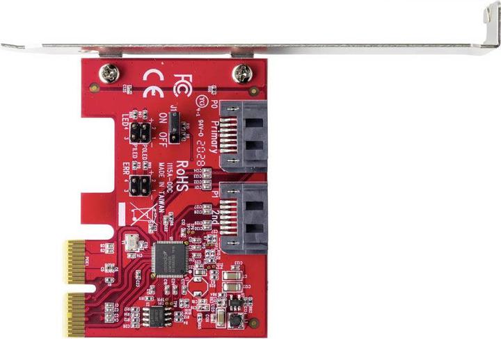 Actual product image Renkforce SATA 6 Gbps 2 Port RAID Controller Card PCIe