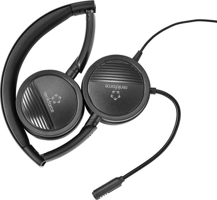 Immagine prodotto Renkforce Cuffia per PC RF HS 360 USB Stereo On Ear (Cablato, USB-A)