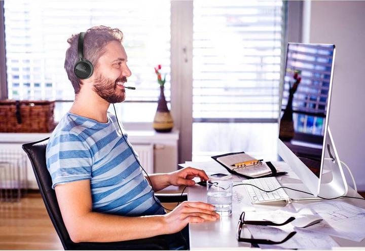 Immagine prodotto Renkforce Cuffia per PC RF HS 360 USB Stereo On Ear (Cablato, USB-A)