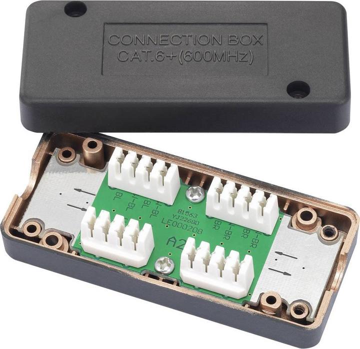 Produktbild Renkforce Connection Box, metallisiert CAT 6A (Kabel Verbindungsbox)