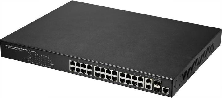 Actual product image Renkforce Managed switch with 24 ports, Gigabit, POE (24 Ports)