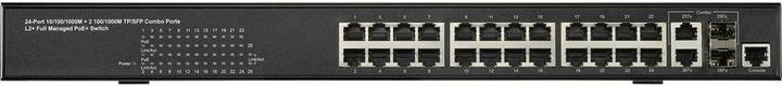 Actual product image Renkforce Managed switch with 24 ports, Gigabit, POE (24 Ports)