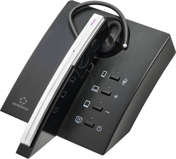 Produktbild Renkforce Bluetooth-Headset mit Ladestation (ANC, 4.50 h, Kabellos)