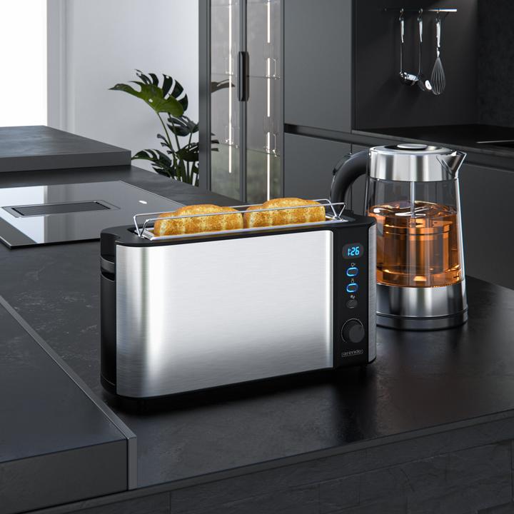 Image du produit Arendo Set de petit-déjeuner, bouilloire en verre 1,7l avec passoire à thé et grille-pain 2 tranches à (1.70 l)