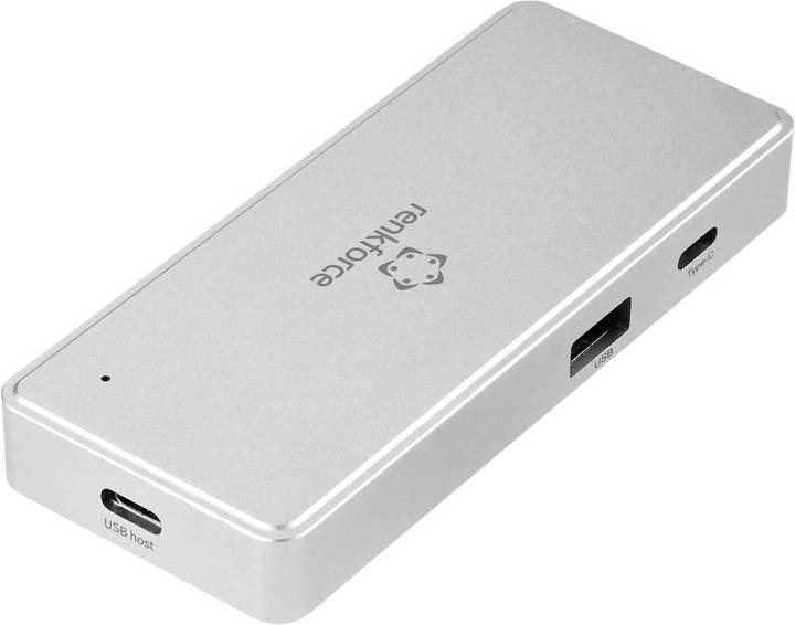 Image du produit Renkforce Lecteur de carte mémoire externe USB 3.2 Gen1 (USB 3.0) et hub USB-C (USB, USB-C 3.2 Gen 1)