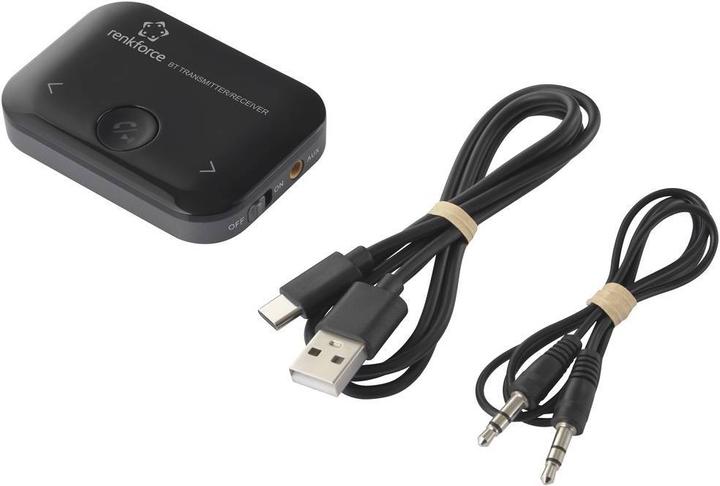 Immagine prodotto Renkforce Trasmettitore e ricevitore audio Bluetooth con batteria e microfono (Trasmettitore e ricevitore)