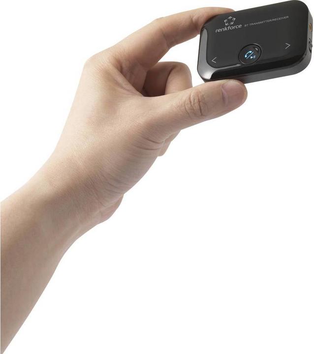 Immagine prodotto Renkforce Trasmettitore e ricevitore audio Bluetooth con batteria e microfono (Trasmettitore e ricevitore)