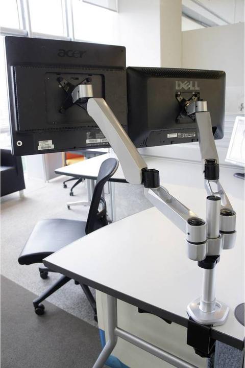 Immagine prodotto SpeaKa Professional Portamonitor a 2 pieghe Flex, Tisc (Tavolo, 27")