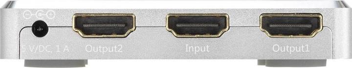 Actual product image SpeaKa Professional Ultra Slim 2 Port HDMI Splitter
