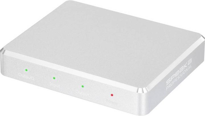 Actual product image SpeaKa Professional Ultra Slim 2 Port HDMI Splitter