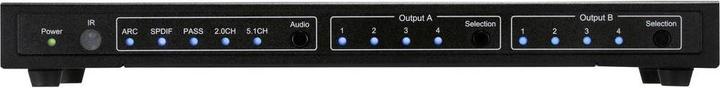Actual product image SpeaKa Professional 4x2 HDMI Switch with Audio Extractor