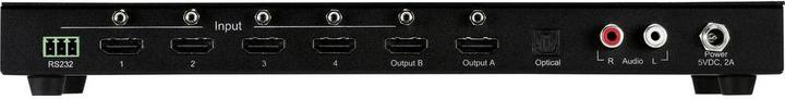 Actual product image SpeaKa Professional 4x2 HDMI Switch with Audio Extractor