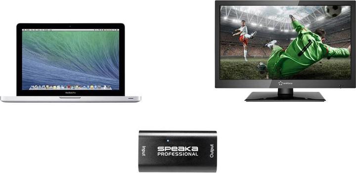 Produktbild SpeaKa Professional UHD HDMI-Repeater 3840x2160 Pixel ohne Stromversorgung (HDMI, 2.80 cm)