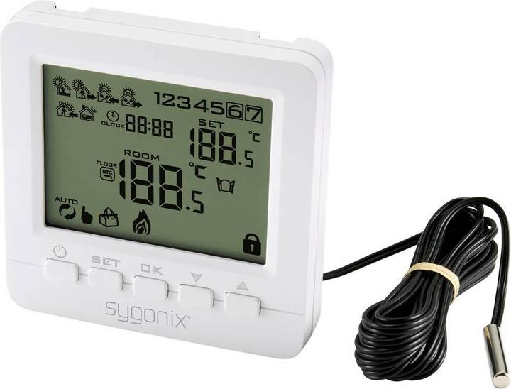 Image du produit Sygonix Thermostat d'ambiance Thermostat de chauffage programmable, numérique