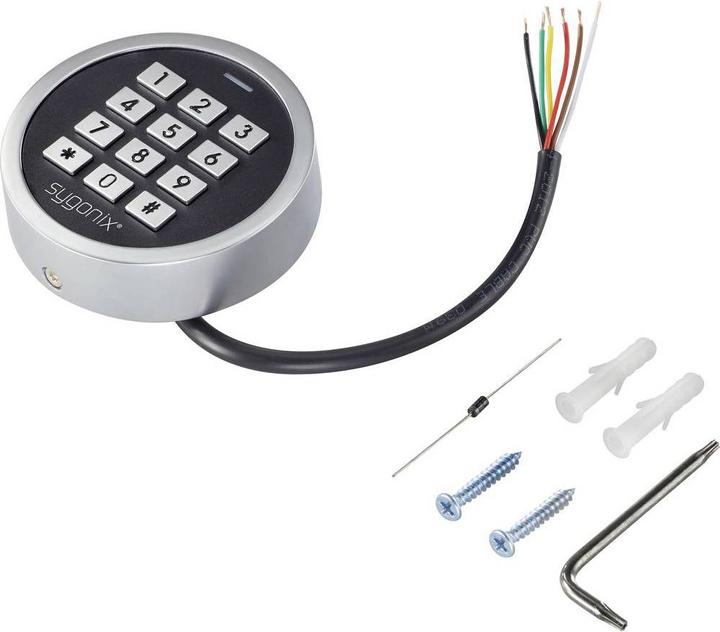 Produktbild Sygonix Witterungsfeste PIN & RFID Miniatur-Zugangskontrolle (Schlüsselkarte)
