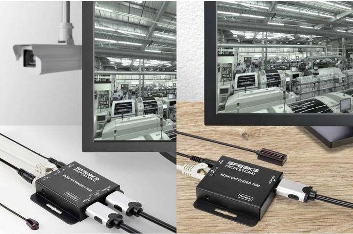 Produktbild SpeaKa Professional 4K HDMI Extender (Verlängerung) über Netzwerkkabel (Extender)
