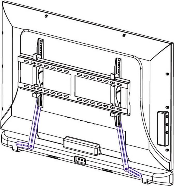 Actual product image SpeaKa Professional Soundbar mount Easy with joints (1 pair, Wall installation, Rotatable)