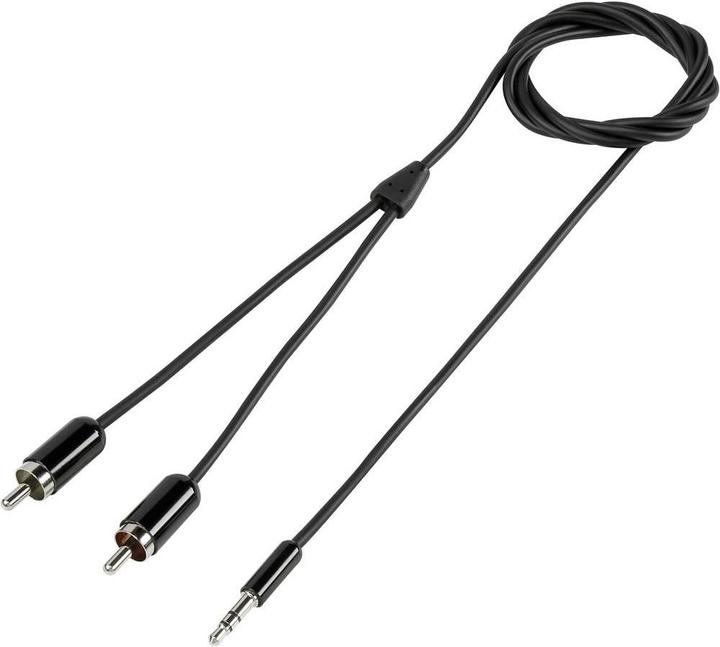 Produktbild SpeaKa Professional 3.5 mm Klinke/Cinch Anschlusskabel SuperSoft 0.8 m (0.80 m, 2.5mm, Cinch)