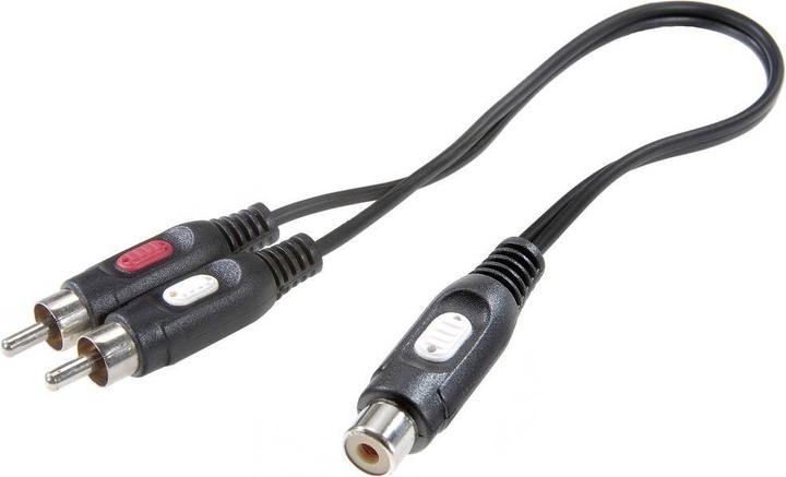 Image du produit SpeaKa Professional Adaptateur RCA femelle RCA mâle, RCA mâle (Séparateur audio)