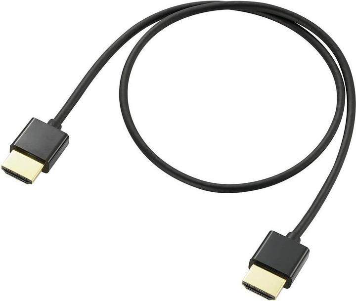 Immagine prodotto SpeaKa Professional HDMI Anschlusskabel 0,50 m Audio Return Channel, vergoldete Steckkontakte Black (1x HDMI-Stecker (0.50 m, HDMI)