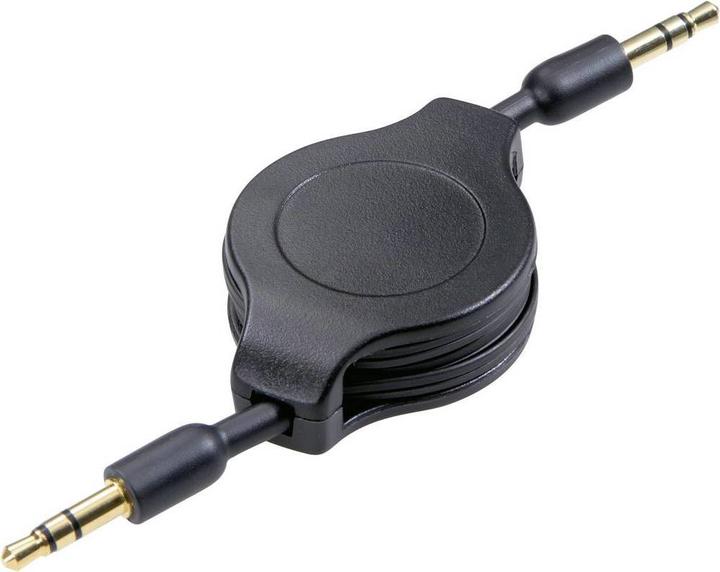 Produktbild SpeaKa Professional Klinke Roll-Up-Kabel Klinkenstecker 3.5 mm Klinkenstecker 3.5 mm 1.1 m (1.10 m, 2.5mm)