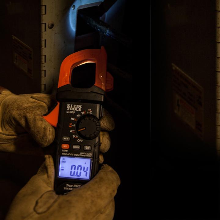 Image du produit Klein Tools CL800 Pince ampèremétrique numérique AC/DC avec réglage automatique de la plage (CL800) (CAT IV 600V)