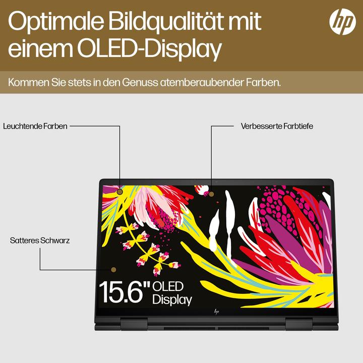 Produktbild HP Envy x360 15-fh0055ng (15.60", AMD Ryzen 5 7530U, 16 GB, 512 GB, DE)