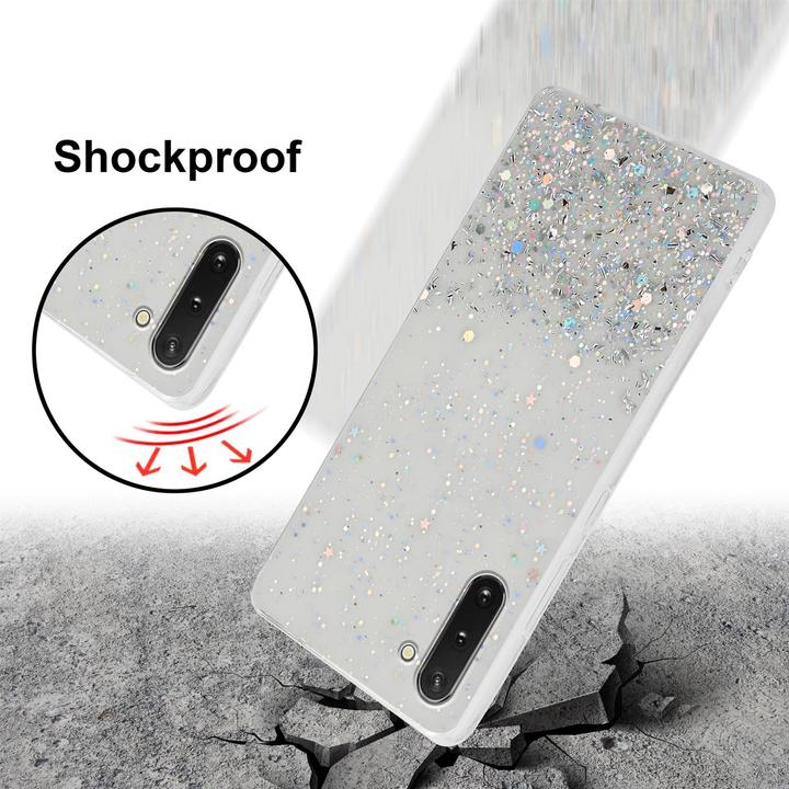 Actual product image Cadorabo TPU cover sparkling glitter (Samsung Galaxy Note 10)