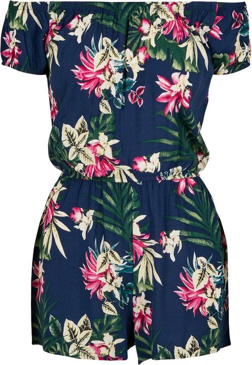 Produktbild Urban Classics Ladies AOP Off Shoulder Short Jumpsuit (5XL)