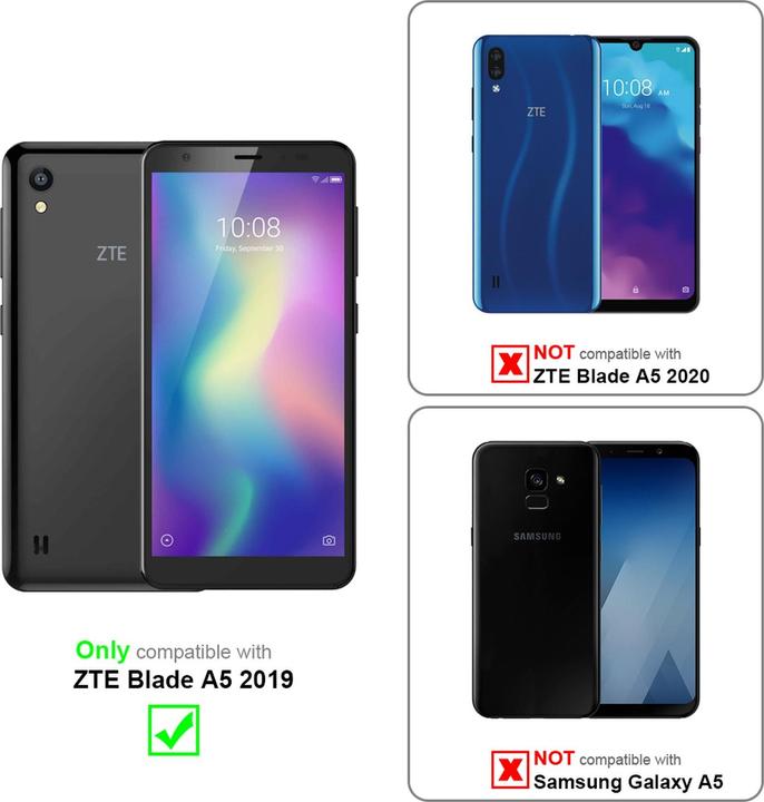 Actual product image Cadorabo Book Invisible Magnet Cover (ZTE Blade A5)