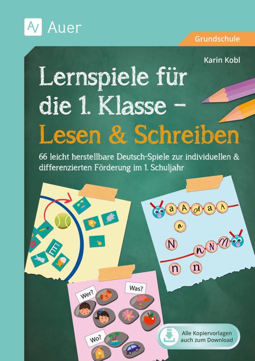 Produktbild Lernspiele für die 1. Klasse - Lesen & Schreiben (Deutsch, Karin Kobl, 2023)