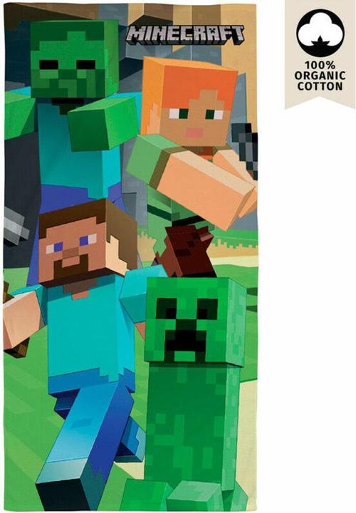 Immagine prodotto Character World Asciugamano da bagno Minecraft (70 x 140 cm)