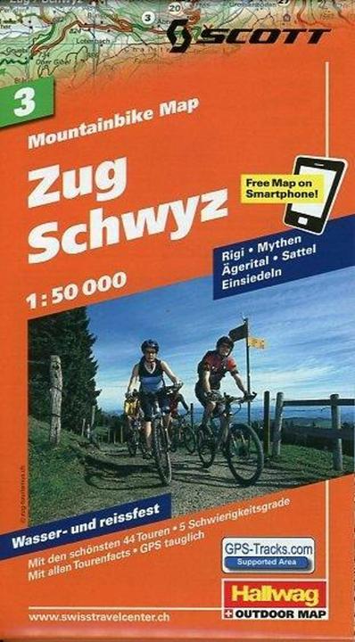 Immagine prodotto Mappa MTB 03 Zug - Schwyz 1:50.000 (Italiano, Francese, Tedesco, Inglese, 2014)